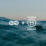 iBec logo plus Certified B Corporation logo in white.